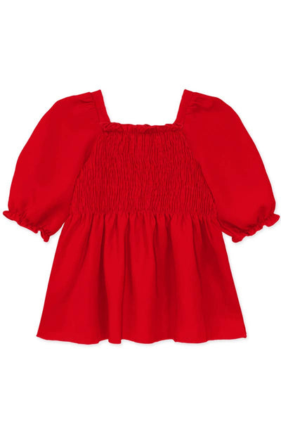 TKT-18002T-Q16 Toddler's Fashion Top W/Puff Sleeve
