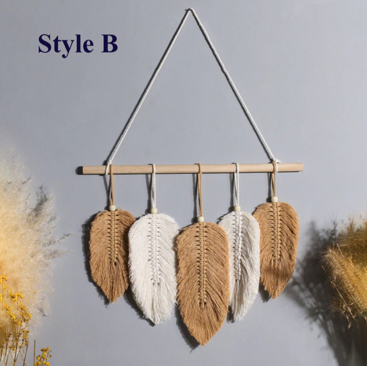 Leaf Macrame Wall Hanging: Style C