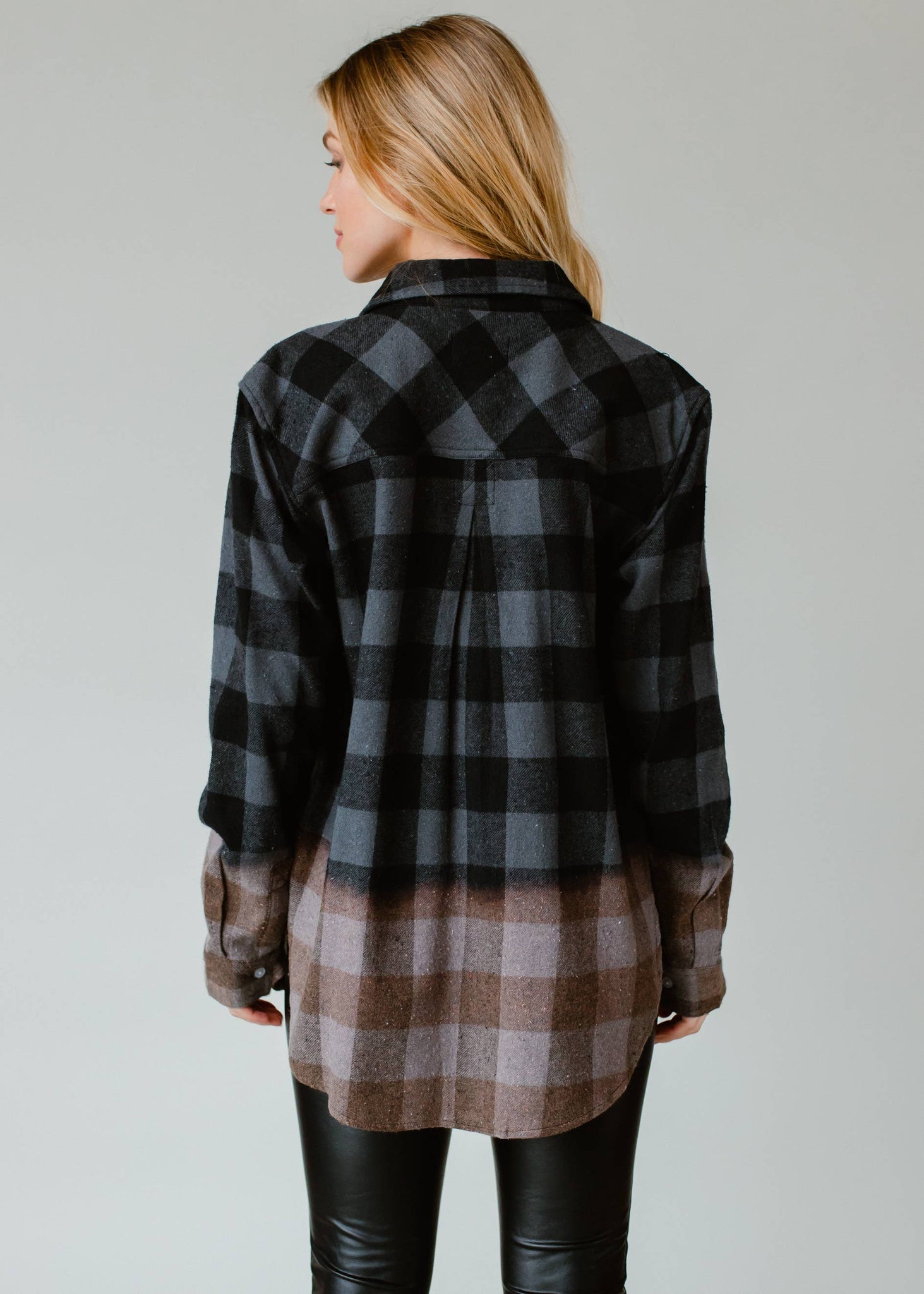 Black & Gray Plaid Flannel