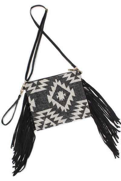 Western Crossbody Bag with Tassel