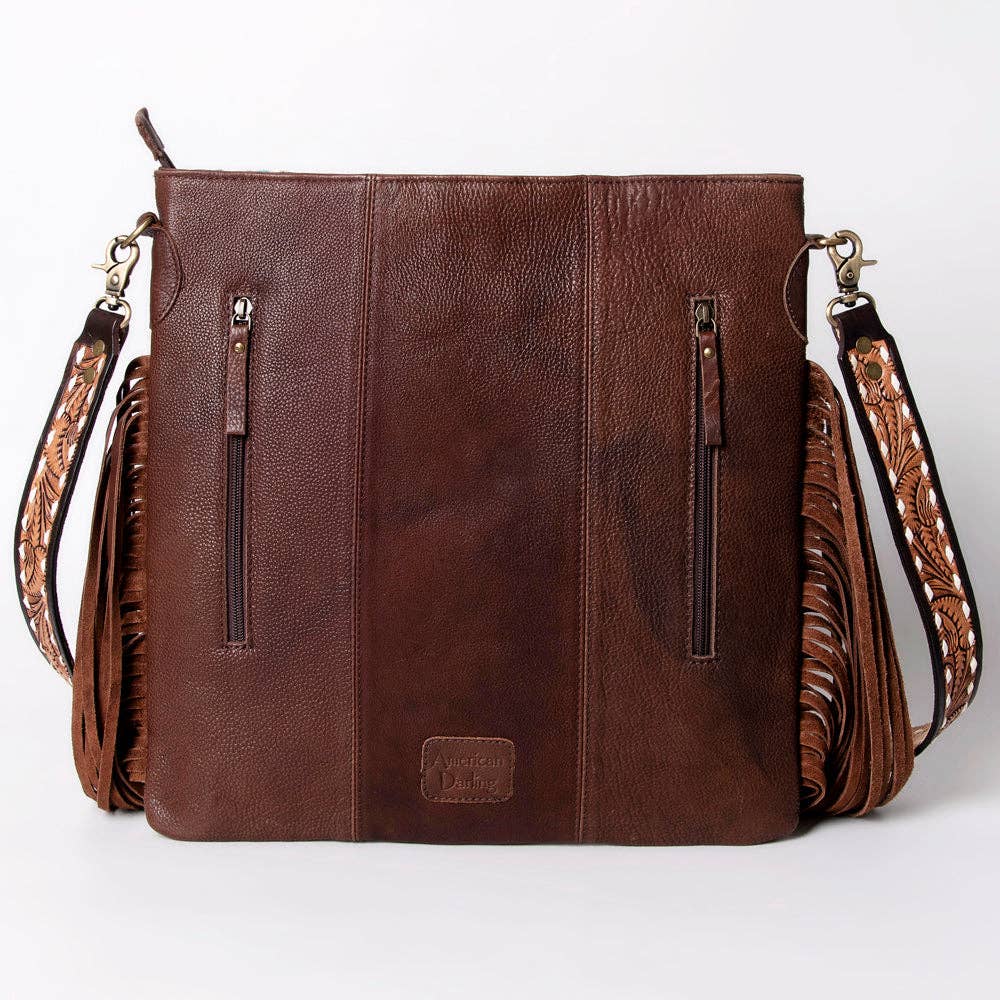 LC-ADBGA263 Messenger Genuine Western Leather Women Bag: ADBGA263B