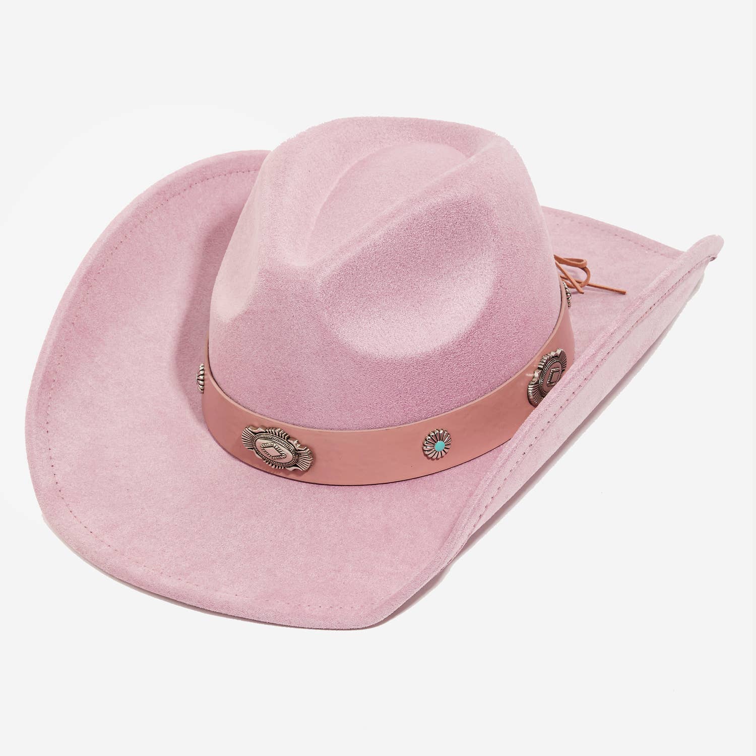 Western Disc Ribbon Bow Strap Cowboy Hat: