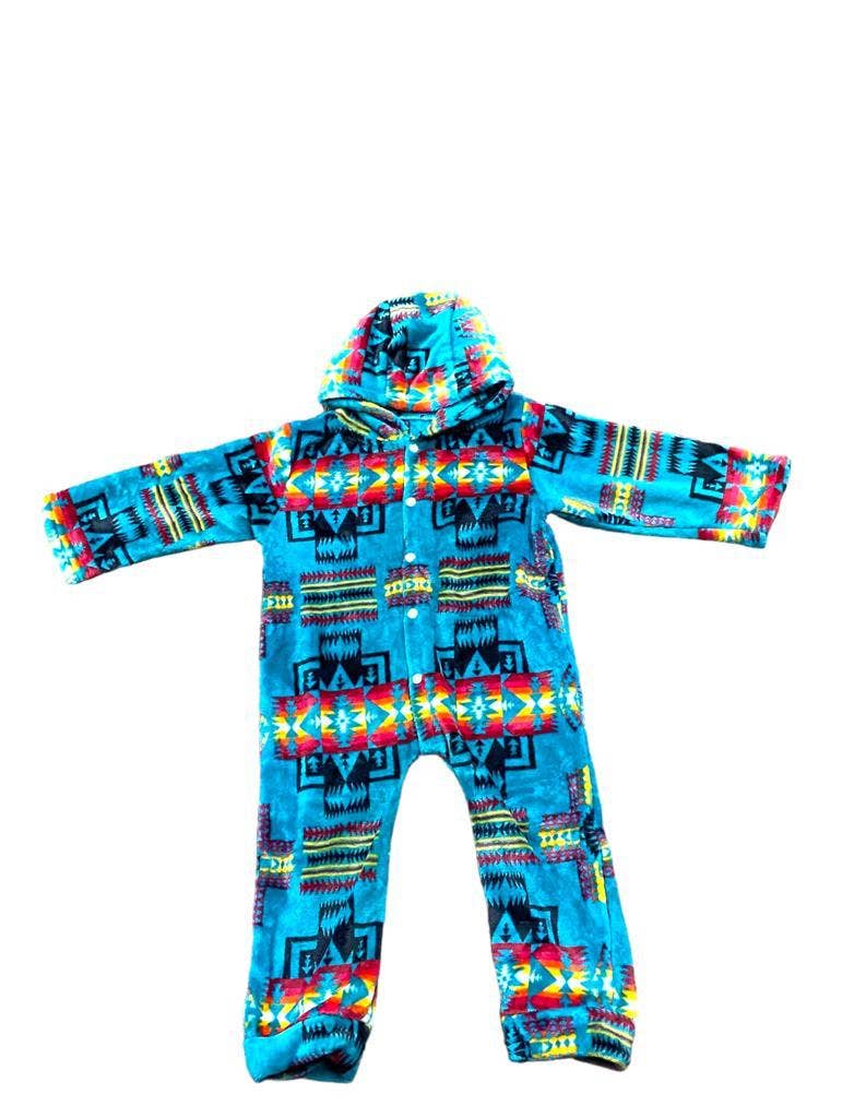 KIDS ONESIE. GRN PLUSH