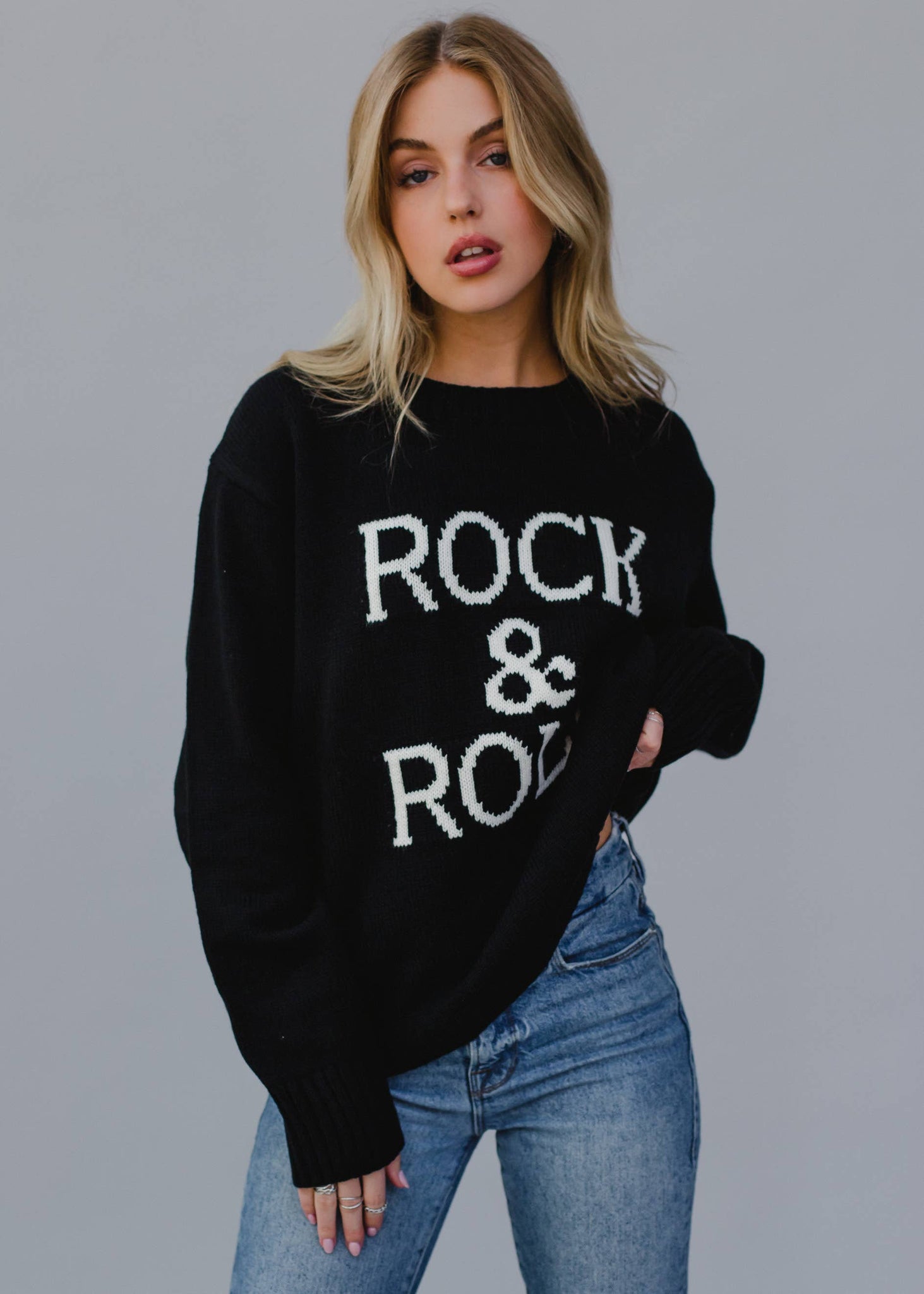 Black Rock & Roll Sweater