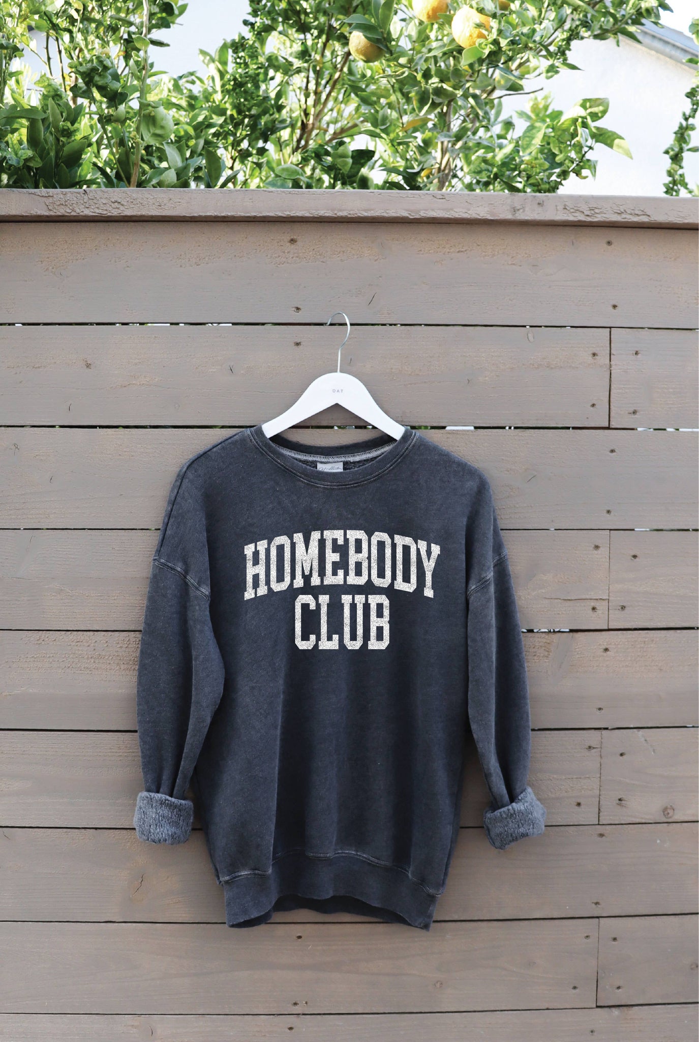 HOMEBODY CLUB Mineral Graphic Sweatshirt: VINTAGE BLACK