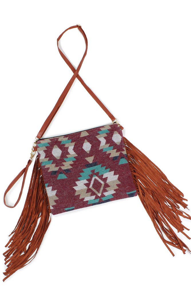 Western Crossbody Bag with Tassel