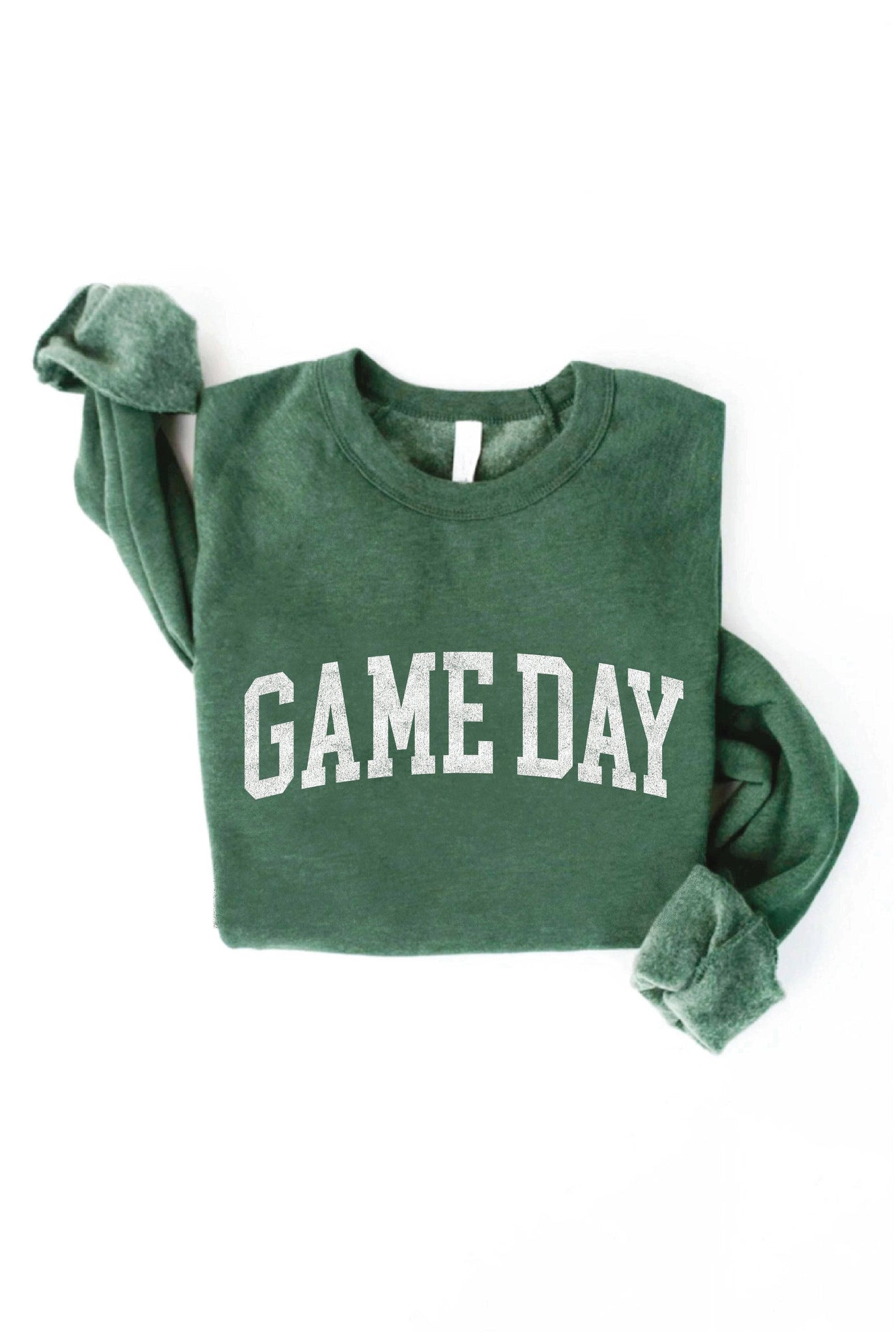 GAME DAY Graphic Sweatshirt: HEATHER FOREST
