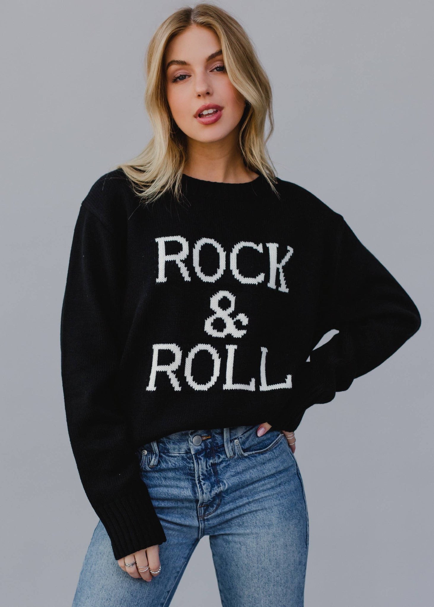 Black Rock & Roll Sweater