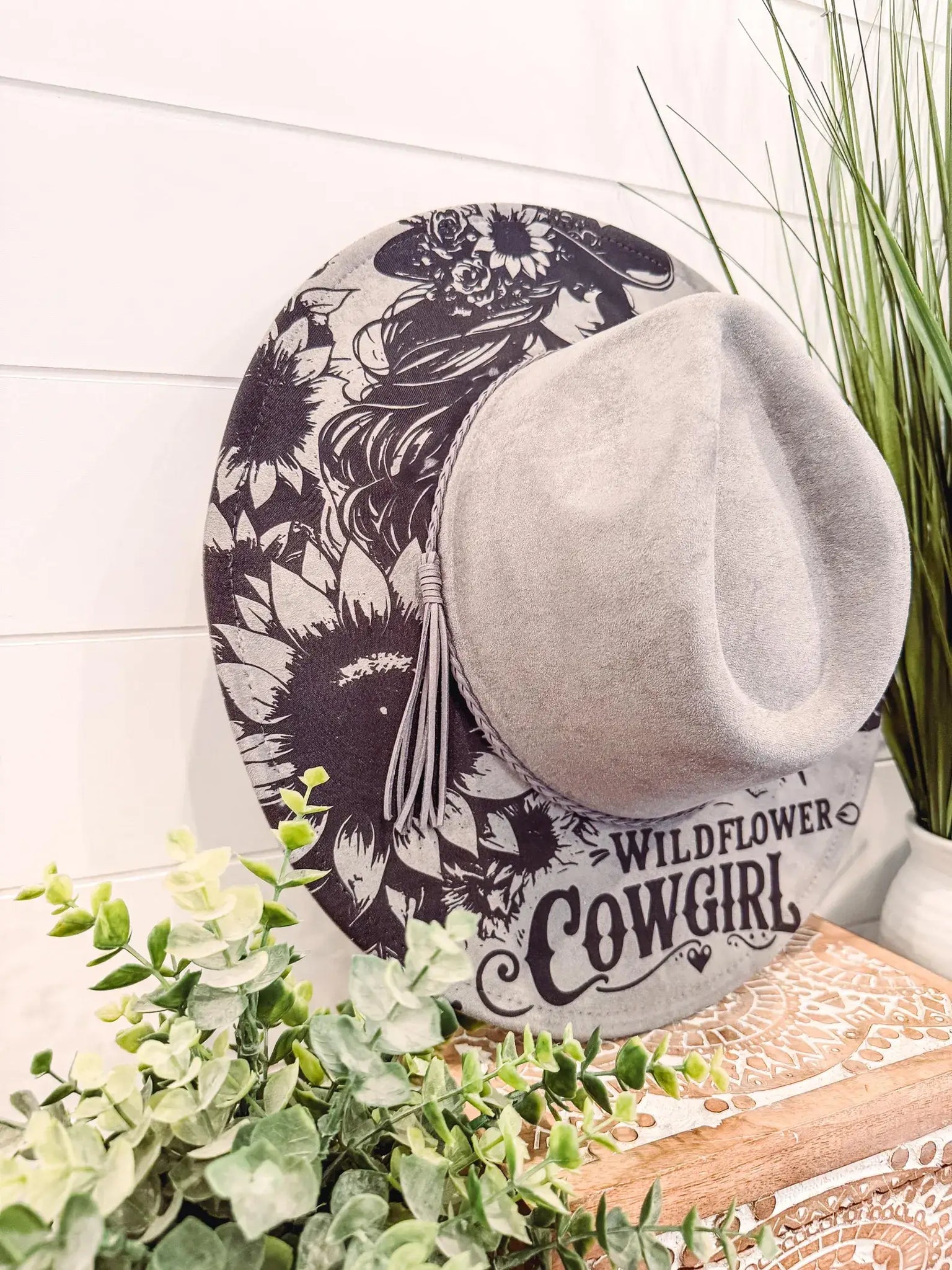 Engraved Cowgirl Hat : Mocha