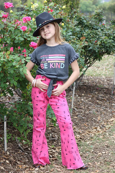 FUSCHIA PRINTED DENIM PANTS. PNG15113004