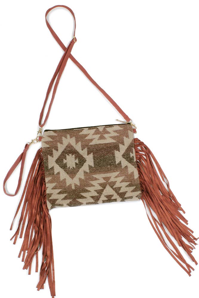 Western Crossbody Bag with Tassel