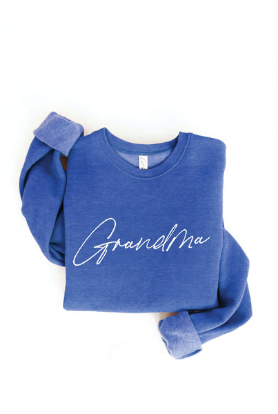GRANDMA Graphic Sweatshirt: HEATHER ROYAL