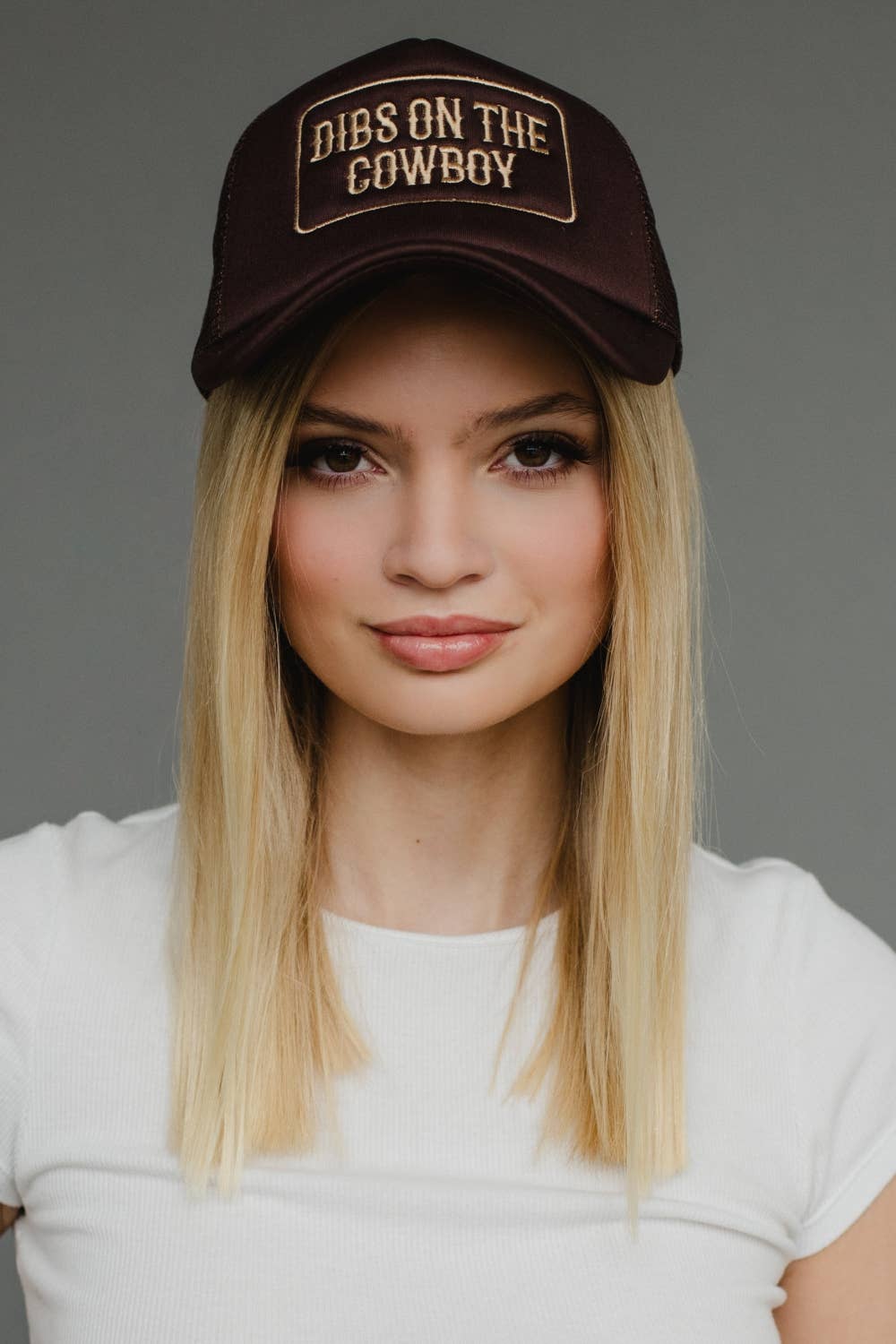 Brown Dibs On The Cowboy Trucker Hat