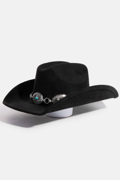 Turquoise Stud Concho Belt Cowboy Hat