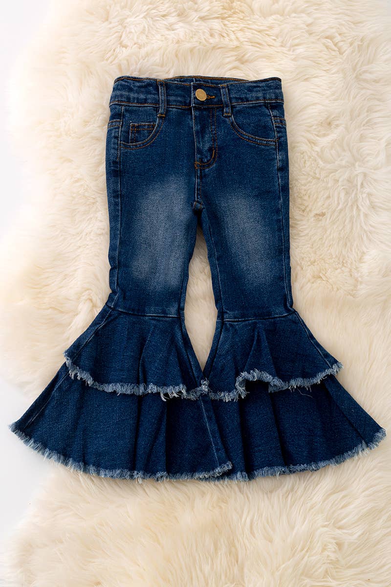 KIDS PNG50011 LOIDY-Double layer denim bell pants