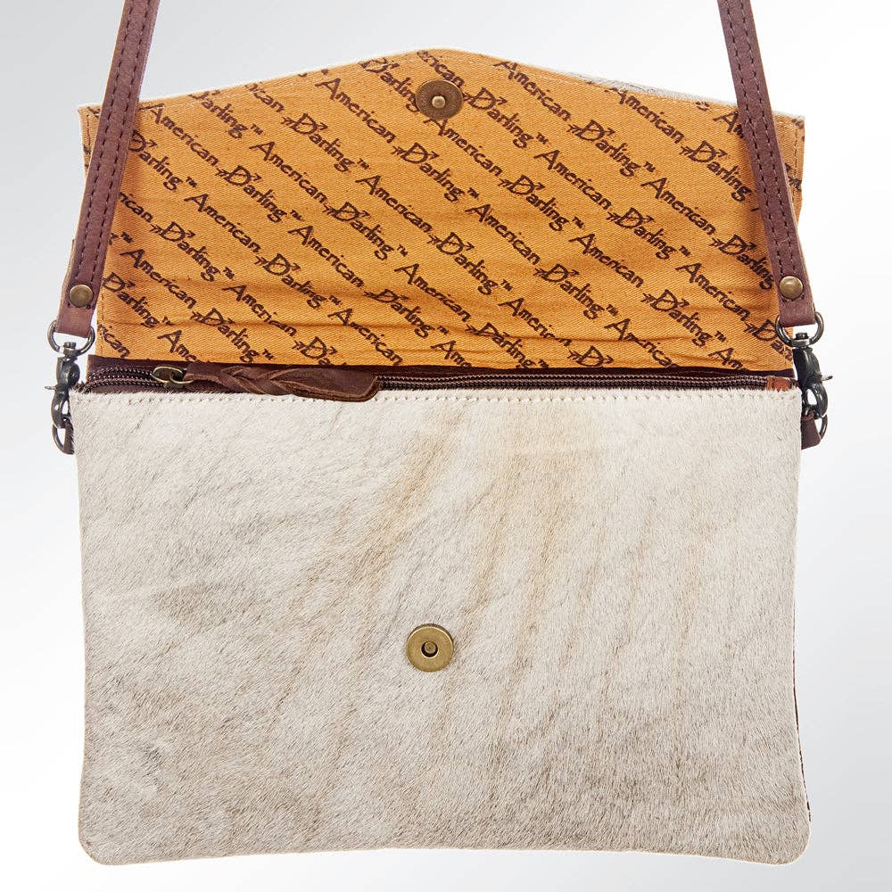 ADBGS178 Envelope Hair-On Genuine Western Leather Women Bag Sally: ADBGS178G