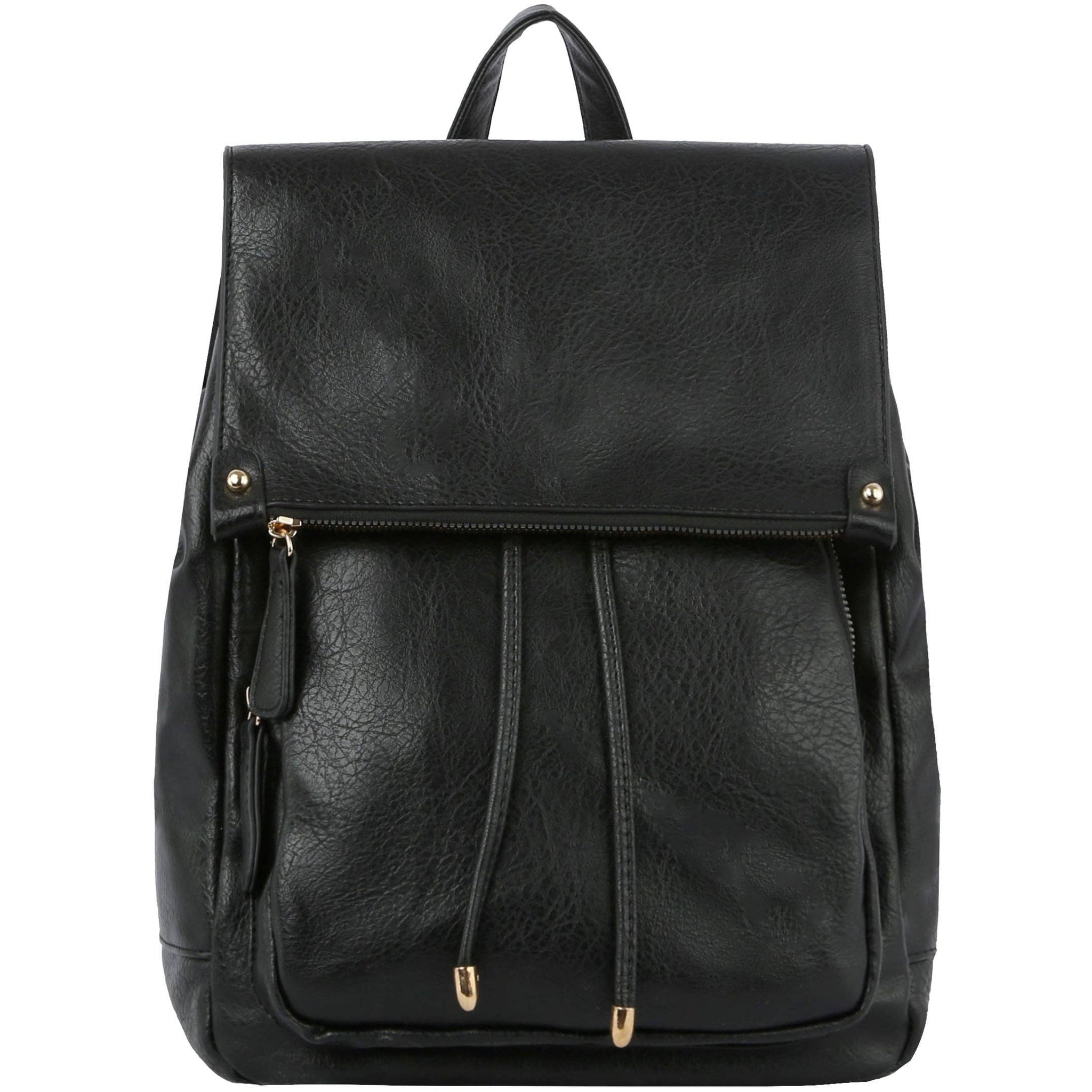 Women Backpack Purse Casual Ladies Bag: Black