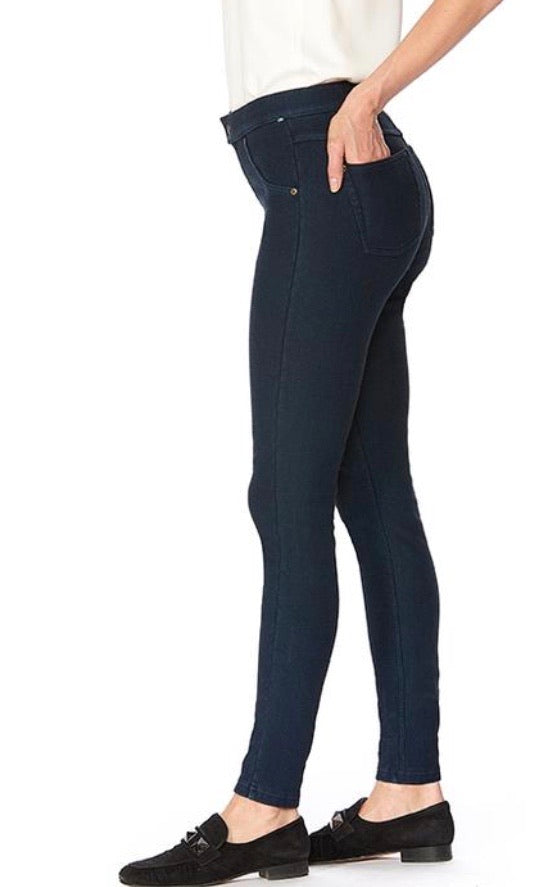 Hue Fleece Lined Blue Denim Leggings